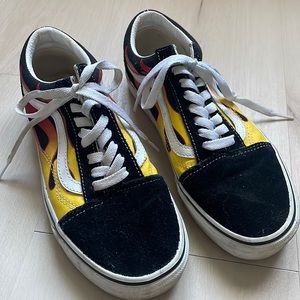 Vans old school flame sneakers
